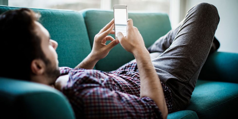 man-texting